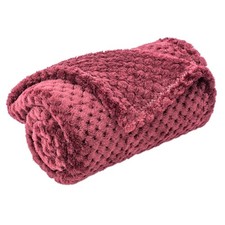 Ruby Red Pet Blanket - Warm Soft Fuzzy Blankets for Puppy, Kitten, Small, Med...