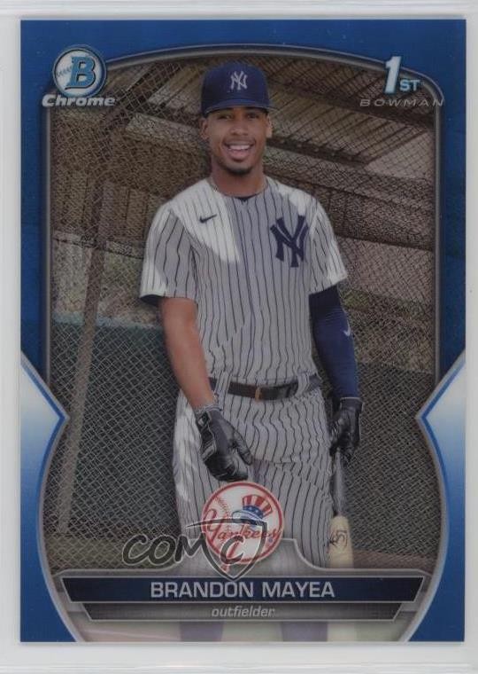 2023 Bowman Chrome Prospects Blue Refractor 147/150 Brandon Mayea #BCP-188 1l1a