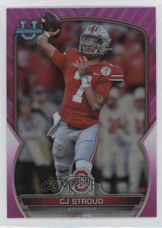 2022 Bowman U Chrome Pink Refractor CJ Stroud #100