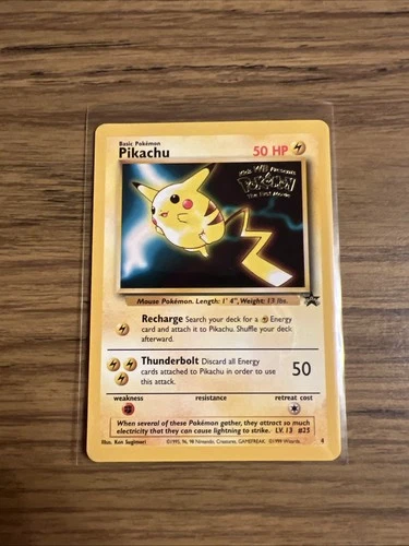 Pokemon Pikachu WB Promo Movie 1999 Black Star Promo LP Vintage Card #4