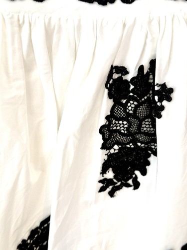 Flavio Castellani Embroidered White Fit & Flare Dress Size 40 - Picture 4 of 13