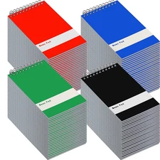 148 Pads Spiral Memo Book Wirebound Spiral Memo Pads 3'' x 5'' Small Mini Note