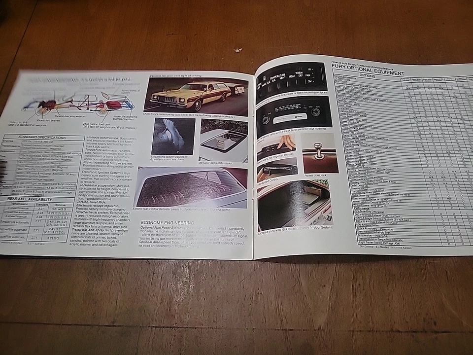 Catálogo de folletos de venta de autos originales Plymouth Gran Fury 1976 12 páginas Foto 3 de 3