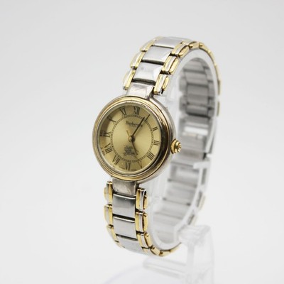 Burberrys Watch 8000 Roman Quartz 18k Gold Plated St.steel T4114