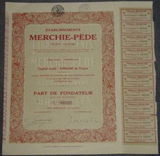 Etablissements Merchie-Pede Societe Anonyme 1928