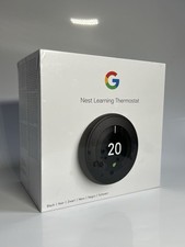 Google Nest Learning Thermostat 3rd Generation Brand New Sealed - Black