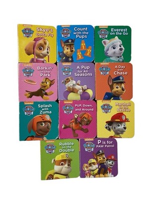 Lot - 11 Paw Patrol Kids Mini Board Books Puppy Dogs 2018