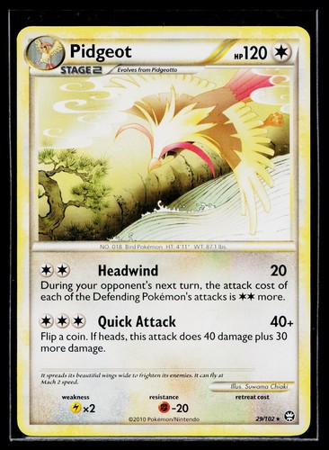 Pidgeot 29/102 Normal | Triumphant Rare - NM