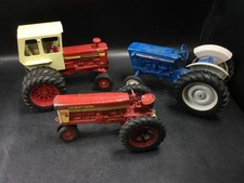 Vintage Ertl Diecast Toy Tractor Lot Ford 4000 International Turbo Farm 1:16