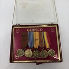 WW2 US Military Service Medals 5 Piece Group. Asiatic Pacific American Navy USN