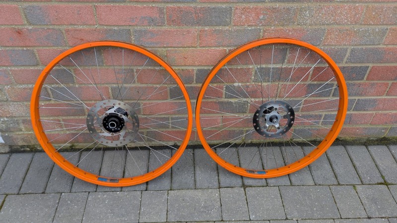 X-lite Phatso Rims On Hope Hubs Retro 26 Inch MTB DH Wheelset