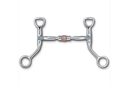 HBT SHANK SWEET IRON COMFORT SNAFFLE COPPER ROLLER BIT