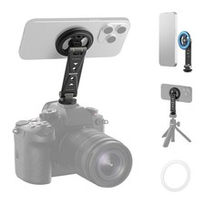 NEEWER Magnetic Phone Tripod Mount, MagSafe iPhone, Metal Adjustable, Cold Shoe