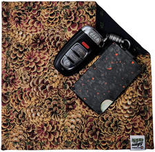 50 WAYS POCKET POCKET HANK Everyday Carry EDC Gear Handkerchief Golden Pinecones