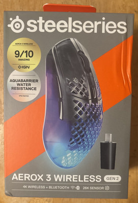 SteelSeries Aerox 3 Wireless Gen 2 Wireless Gaming Mouse (62717)... FREE S&H!