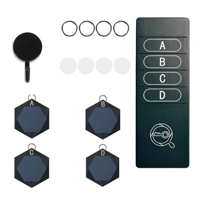 4-in-1 Wireless Alarm Anti Lost Tracker Key Finder Wallet Tracker Accessory Kit