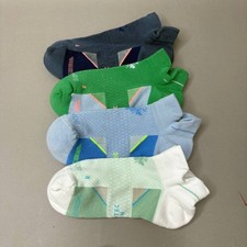 4 Pairs Bombas Sport Ankle Socks Men Women Size M Assorted Arch Support