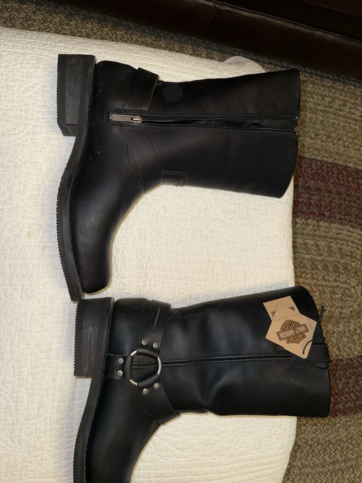 Botas de moto Harley-Davidson talla 12W ancho impermeables número D95353 LN Foto 4 de 4