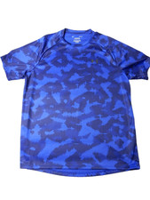 Under Armour Mens The Tech Tee Heatgear Loose Fit Blue Camo Size L