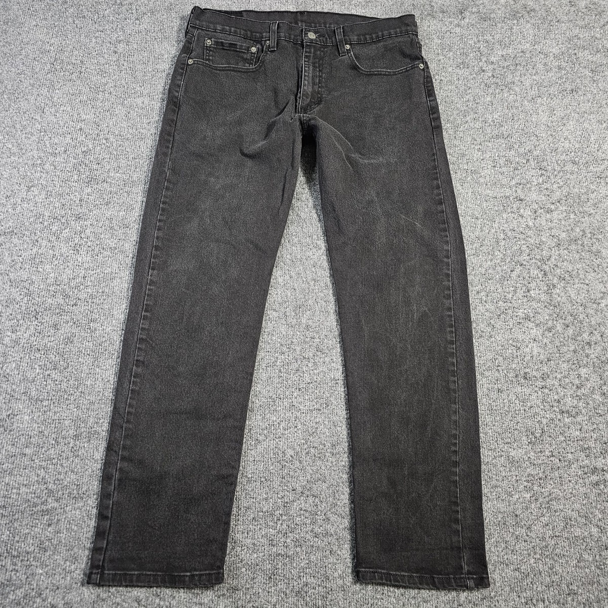 Levis 502 Black Denim Stretch Jeans34×32 Levis 502 Jeans Men 32x34 Black Pants Dark Wash Faded Denim