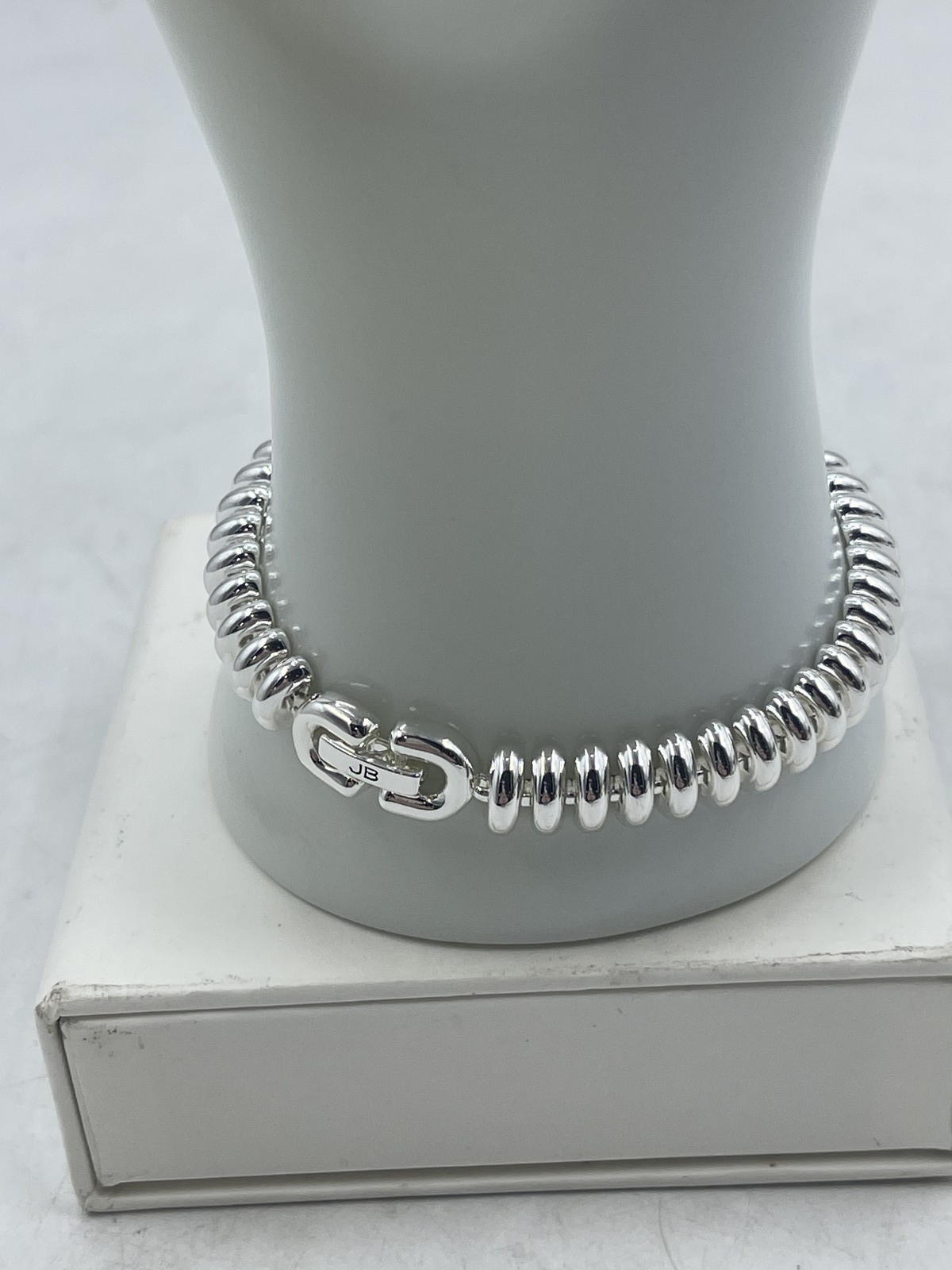 Jenny Bird 7-Inch Sofia Bracelet Silver Dipped Brass