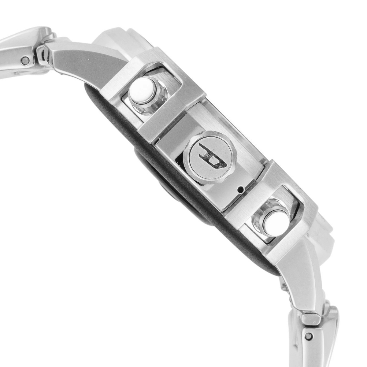 DIESEL DZT2040 GRIFFED GEN 6 SILVER STAINLESS STEEL BRACELET MENS