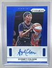 Sydney Colson 2025 Panini WNBA Prizm #TB-SC Blue Throwback Signatures Auto /75