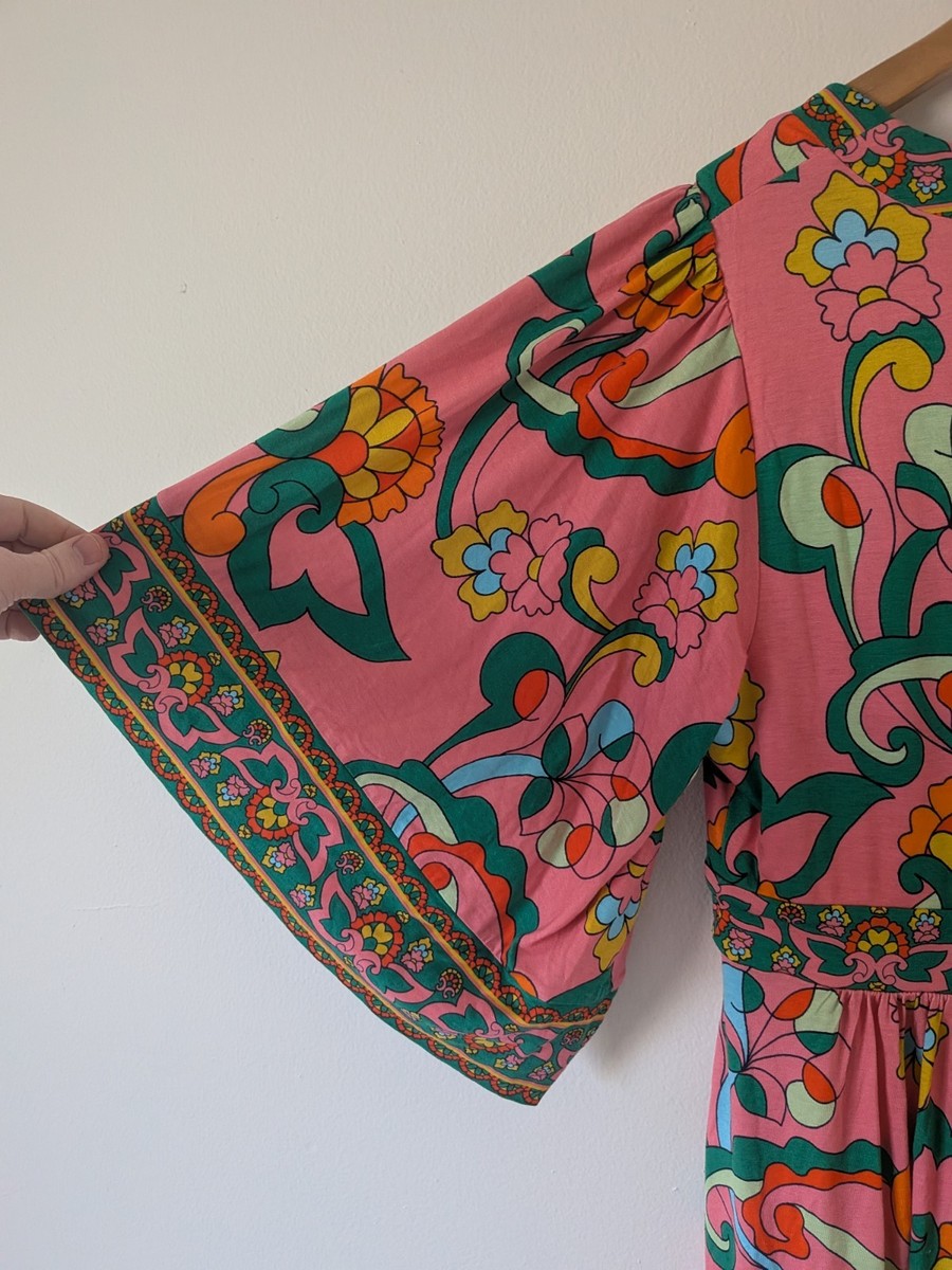 chinese dress ladies Maya - Tie Dye Kaftan Kimono (Plus size) - Plus size Kimono Robe