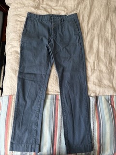 Sid Mashburn Garment Dyed Field Pant in Harbour Blue Cotton Canvas Pants 34x32