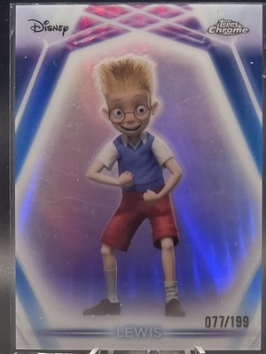 Topps Disney Chrome 2025 Lewis Robinson Refractor Card #077/199 Mint Condition