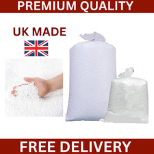 Bean Bag Filling Polystyrene Beads EPS Refill Beans Booster Top Up Bags UK MADE