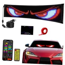 15"x4" LED Eyes for Car Windshield, 50 Devil Eye Patterns to 14.7x3.6 inch