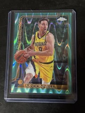 2025-26 Topps Chrome TJ McConnell #11 Aqua Raywave Refractor /199