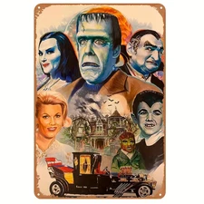 The Munsters Movie Metal Sign Film Decorative Vintage Look 8x12in A