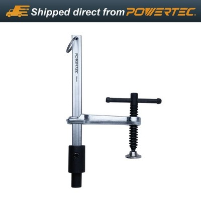 POWERTEC T-Handle Welding Clamp, 6.5'' Opening, Fits 5/8'' Table Holes (72234)
