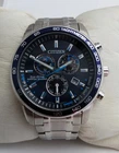 CITIZEN ECO DRIVE WATCH PERPETUAL CALENDAR MENS BL5510-54L BLUE DIAL GENUINE