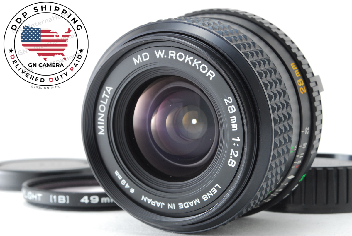 MINT+++] MINOLTA MD W.ROKKOR 28mm F/2.8 MF Wide Angle Lens From
