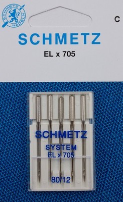 5 Schmetz Overlock-Nadeln Stärke 80 für Pfaff Hobbylock 4860 4870