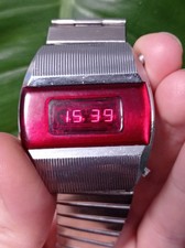 Rare Soviet Ussr Watch Elektronika 1 Terminator Pulsar DigitalLed Red