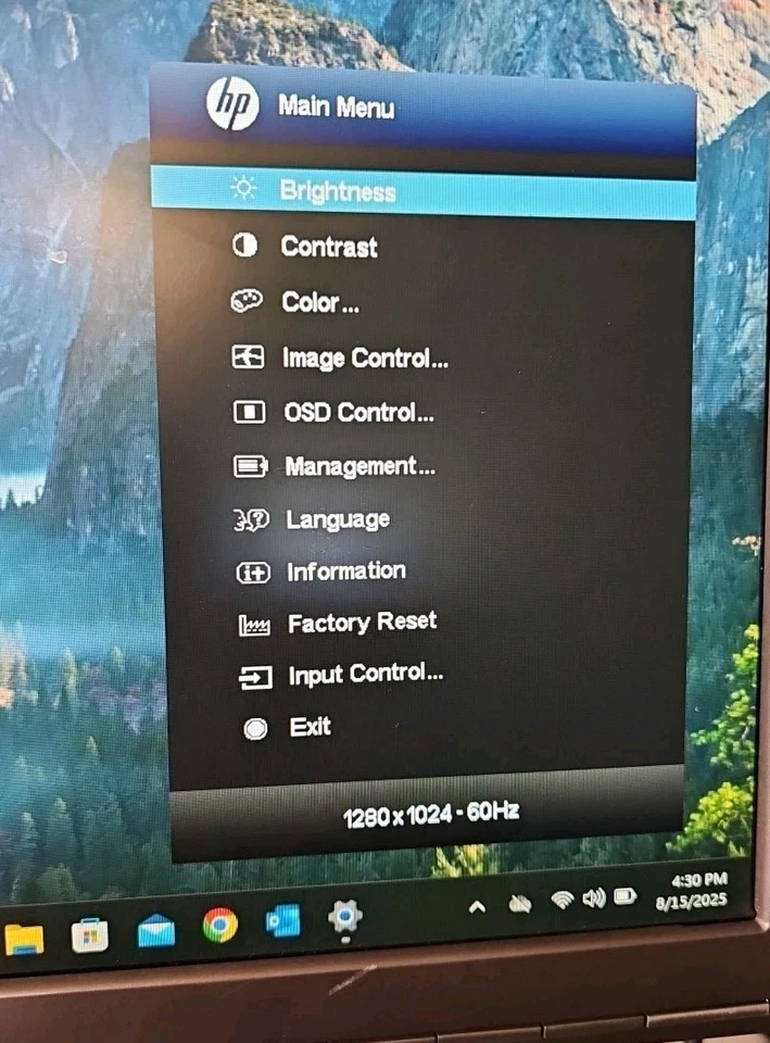HP EliteDisplay E190i 18.9" LED Backlit LCD Monitor - Silver. Nice Picture. - Image 2 of 4