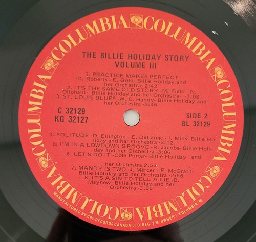 The Billie Holiday Story Vol. III Juego LP Vinilo COLUMBIA KG 32127 33RPM CASI NUEVO/CASI NUEVO - Imagen 16 de 17