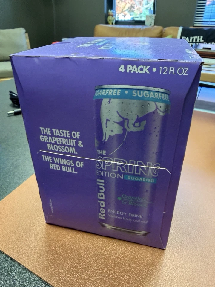 Red Bull Energy Edición Primavera Pomelo y Flor Sin Azúcar Paquete de 4 12 OZ Foto 4 de 4