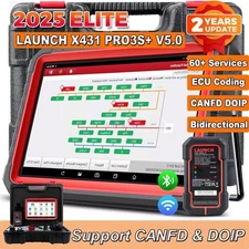 LAUNCH X431 PRO3S+ V5.0 Elite V+5.0 Bidirectional Diagnostic Scanner Key Coding