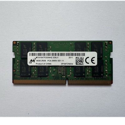 Micron 16GB DDR4 PC4-2666V SO-DIMM; MTA16ATF2G64HZ-2G6J1