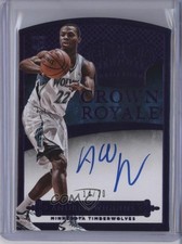 2014 Panini Preferred Rookie Crown Royale Purple 14/20 Andrew Wiggins Auto 0b9
