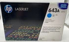 Genuine HP 643A (Q5951A) Cyan Original LaserJet Toner Cartridge, OEM