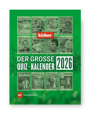 Der große kicker Quiz-Kalender 2026 | Kalender | Kalender | 736 S. | Deutsch