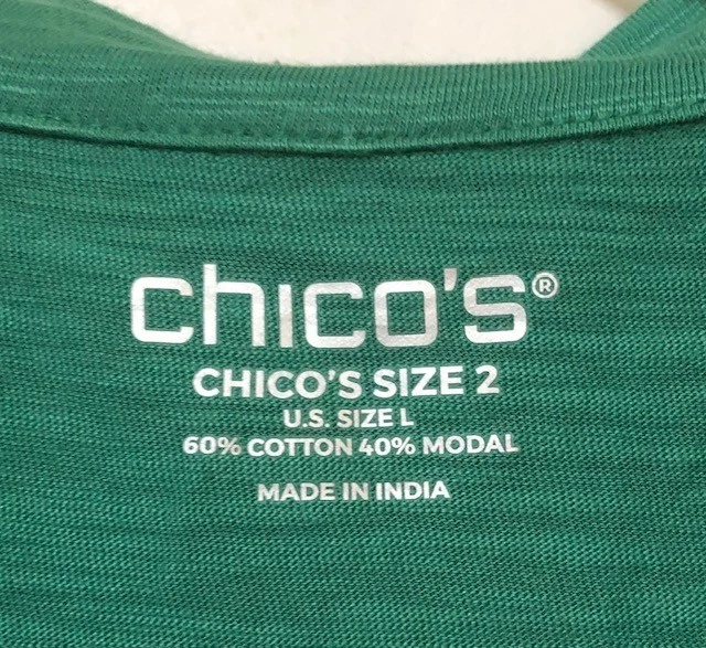 Blusa informal tejida con cuello sin mangas talla 2 (grande) de Chico para mujer ~USADA EN EXCELENTE ESTADO~ Foto 2 de 4