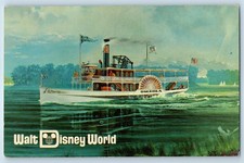 Cruising By Excursion Steamer Walt Disney World Pre Opening Vintage Postcard