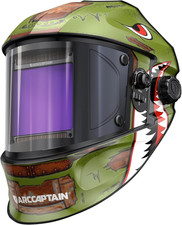 Large Viewing Welding Helmet True Color Auto Darkening Solar Powered Welder Hood